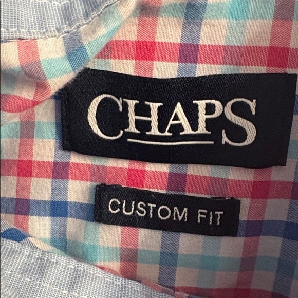 Chaps Red and Blue Plaid Button Down Shirt XXL long sleeve - Picture 2 of 6